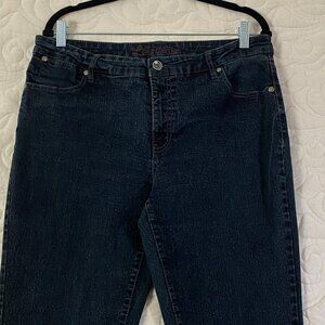 Lois Denim Long Black Jeans Size 34 Straight Leg
